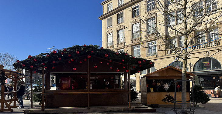 Ein weiterer Glühweinstand jetzt auch im hinteren Bereich des Christkindlmarkt am Sendlinger Tor (©Foto: Martin Schmitz) 